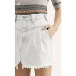 Free People ✨ LIGHT WASH SIDE CAR DENIM MINI SZ 29 SKIRT✨ Photo 2