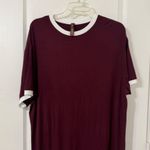 SKIMS  Women's RINGER T-SHIRT LONG DRESS Pajama Short Sleeve Maxi Dress Size S Photo 2