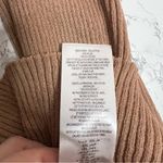 Self Portrait Self-Portrait Alina Knit Minidress ruffle zip neck tan Sz M Photo 7