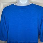 NouveauMonde Women's Cotton Casual Tshirt Royal Blue Dress Mini Tiered S Photo 7