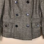 Per Se Women’s Wool Silk Blend Tweed Knit Double Breasted Coat Photo 2