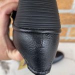 Fly London  Palt Black Antique Silver Leather Lace Up Wedge Shoes 37 /6.5 Photo 9