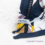 New!‎ Rhythm. bikini top in palm print, size XL Black Photo 5