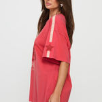 Princess Polly Fast Track Oversized Graphic Tee Red Photo 1