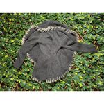 Cache y2k  Fur Lined Gray Sweater Size Small Photo 4