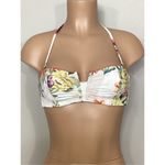 New. Isabella Rose floral bandeau bikini top. Retails $80. Small White Photo 2