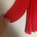 Pants Store Red Long Sleeve Blouse Size Small Photo 2