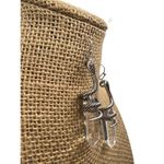 Snake Acrylic Crystal Shaped Stone Dangle Earrings Silver Tone Hook 2.25" Photo 2