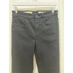 Pilcro and the Letterpress Anthropologie  Black Superscript Flare Raw Hem Jeans Sz 27 Photo 1