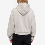 Nike Jordan Essentials Women's Fleece Hoodie in Light Iron Ore Photo 4