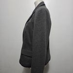 Gap  Grey Blazer Navy Trim Blazer Size 12 Old Money Preppy Academia Classic Photo 2