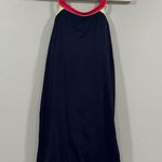 Lands' End Navy High Neck Swim Dress Sz 14 Blue Photo 0