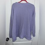 Marley Lilly Lilac Cotton Lounge Crewneck Terry Cloth Long Sleeve Top Sz L-XL Photo 6