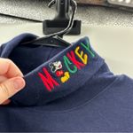 Mickey & Co Disney Mickey Mouse Embroidered Turtleneck Long Sleeve Shirt Sz‎ L Blue Size L Photo 1