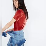Madewell Velvet Mockneck Tee Size Xsmall Photo 1