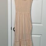 Urban Outfitters  UO Dana Tiered Midi Dress Peach Color Bohemian Summer Size XS Photo 2