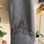 Valerie Stevens Gray Embroidered Blazer 100% pure wool size 12 Photo 5