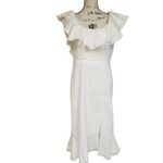 SALONI White Ella Eyelet Cotton Dress White Size 4 Photo 6