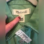 Madewell  Garment-Dyed Relaxed Coverall Jumpsuit in Pale Evergreen Size XXS NWT Photo 5