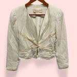 Valentino Garavani Gorgeous y2k Valentino Spa cropped silk trim blazer size 4 made in Itlaly Photo 1