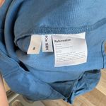 Reformation Robles Blue Linen Mini Dress Size 8 Photo 4