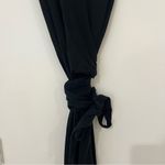 Vince Sleeveless Wrap Midi Dress in Black Photo 4