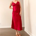 Adonna Vintage  Red Midi Slip dress Photo 1