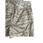 ANINE BING Beige Tan Zebra Print High Waist Belted Shorts Size 36 / US 6 Photo 7