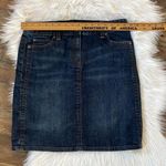 Ann Taylor knee length dark wash jean skirt Photo 3