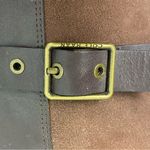 Cole Haan  Nike Air Avalon brown suede & leather riding 3 buckle boots Size 10.5 Photo 5