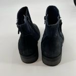 Earth Jordan Zip Ankle Boots Womens Size 9 B navy blue Burnished Suede Leather Photo 3