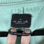 Urban Outfitters  women's Size small Aqua Blue v-neck oversized crop pullover top Photo 4