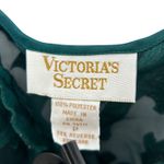 Victoria's Secret VTG  Gold Label Forest Green Lace Floral Teddy Bodysuit Small Photo 5