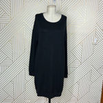 Aritzia Wilfred Free Black Jersey Knit Long Sleeve Dress Size Small Photo 2