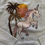 Coach  Uni Intarsia Sweater - Women's - Grey size small Photo 1