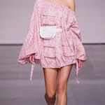 Zimmermann  sunny skater linen shirt dress pink floral Sz Small coastal festival Photo 0