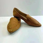 Mudd Women’s Shoes Mustard Studded Suede Pointed Toe Flats Size 6 Photo 3