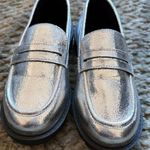 Nordstrom Silver  loafers Photo 0