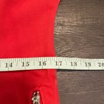 ÉTICA CHARLEY BIKER DRESS Etica Red Moto Jacket Asymmetrical Zip Pockets Women M Size M Photo 7