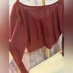 ALL THE WAYS REVOLVE CROP TOP LONG SLEEVE SIZE LARGE NWT CARDIGAN Red Photo 5