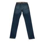 Veronica Beard TUCKERNUCK KATE HIGH RISE SKINNY SHIMMER WAIST Blue Denim Jeans Photo 5