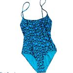 Diane Von Furstenberg DVF x Onia Teal Leopard One- Piece Swimsuit S Photo 6