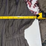 Self Esteem Stylish Gray Cardigan with Floral Sleeves Photo 9