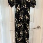 Reformation  Lemongrass Jumpsuit Size 0 Color Black White Green Photo 4