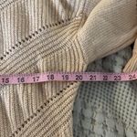 Marine layer  Knit Sweater Women Size L Orange Chevron Open Knit Long Sleeve Photo 7