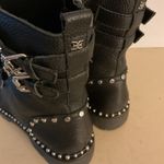 Sam Edelman women Black leather Studded Combat Jennifer Boots size. 8.5 Photo 9