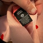 NWT Abbott Pink Heart Button Down Cardigan XS Oversized Valentine's Day Teacher Photo 7