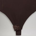 Lululemon Wundermost Ultra-Soft Nulu Mockneck Sleeveless Bodysuit - French Press Photo 2