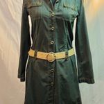 Steps NY clothing company khaki shirt dress. Green Size 4 Photo 1