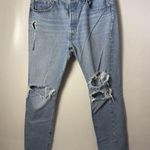 Levi's  501 S Skinny Jeans Women size 32 Premium Denim Distressed Photo 0